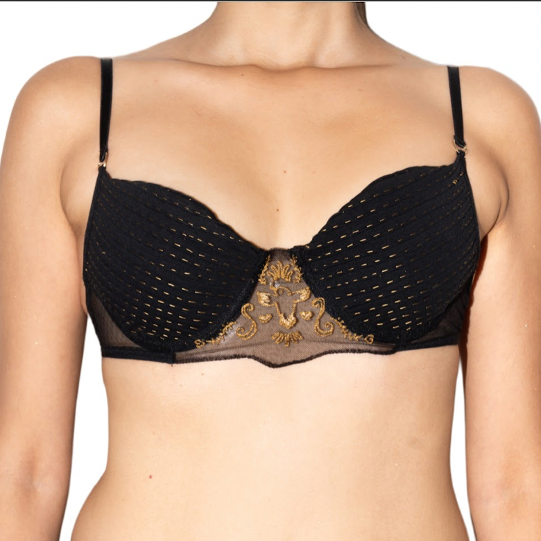Tethered Gold Bra