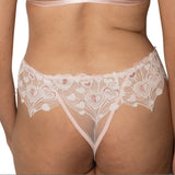 Lace lingerie set on a white background